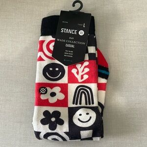 Stance Sock Kids Crew Height Mid Cushion Sock Be You stripe New Size Youth L
